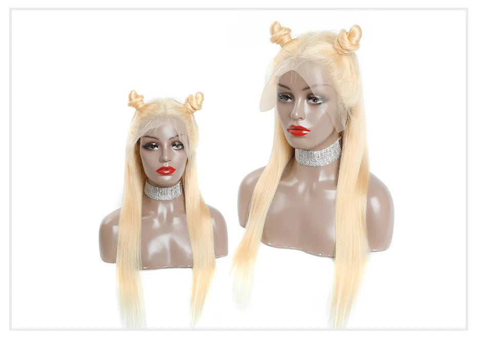 13x4 13x6 360 HD Transparent 613 Honigblond Farbe Spitze Front Echthaar Perücken für Frauen Rohes brasilianisches glattes Lace Frontal Perücke