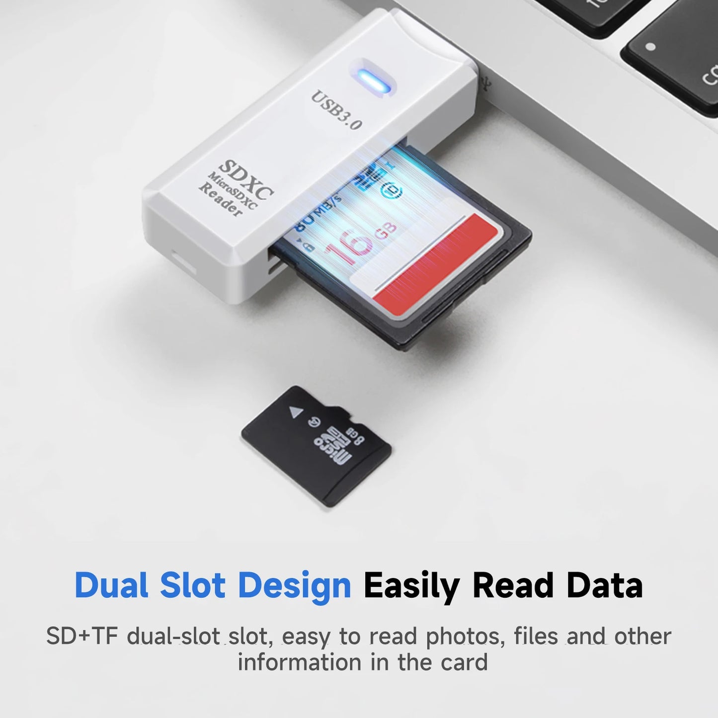 2 in 1 USB 3.0 Card Reader Micro TF sd card Reader usb adapter High Speed Cardreader TF Memory card For PC Laptop Accessories