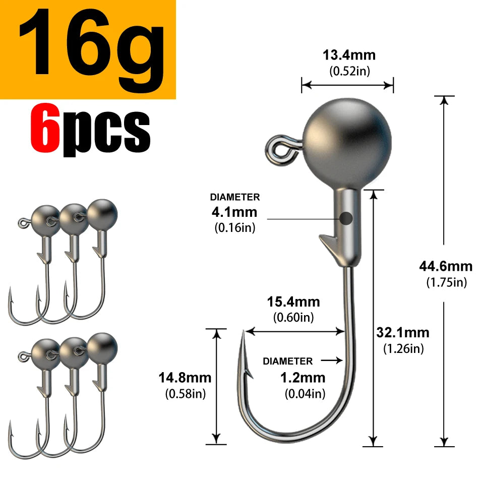 1g 2g 3g 4g 5g 10g 20g 22g 25g 28g crank Jig head hook fishing hook head Jig lure hard bait soft worm jig hook for fishing