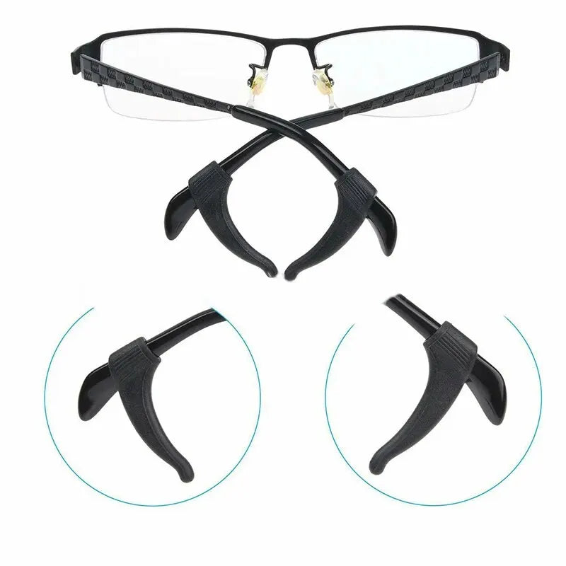 10/20/30/100pcs Anti-slip Silicone Ear Grip Glasses Eyeglasses Leg Ear Hook Stopper Bracket Fastener Accessories Temple Tip