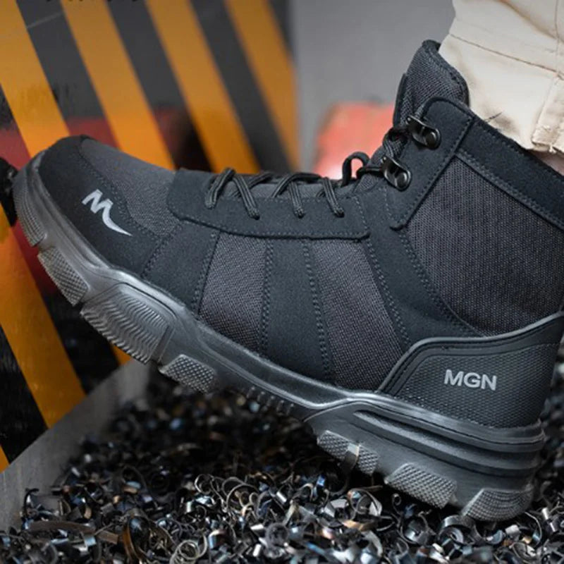 Work Boots Indestructible Safety Shoes Men Steel Toe Shoes Puncture-Proof Sneakers Women Non Slip Work Shoes Male Tactical Boots - Shoppiline
