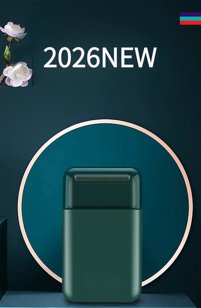TOP New Electric Shaver Professional Beard Trimmer Razor Portable Mini Shaver Reciprocating Shaving Blade USB Charge for Men