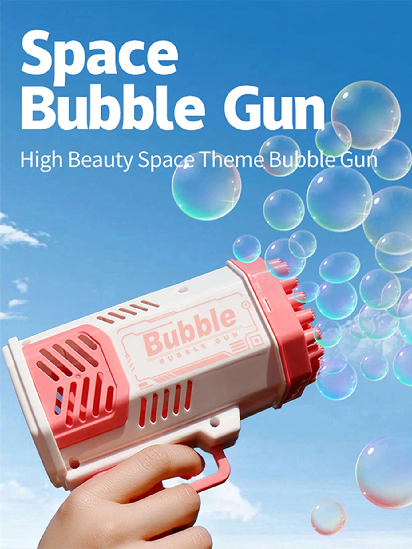 40 Hole CHILDREN'S Outdoor Toy Bubble Gun Electric Toy Blowing Bubbles (Without Bubble Water) - Shoppiline