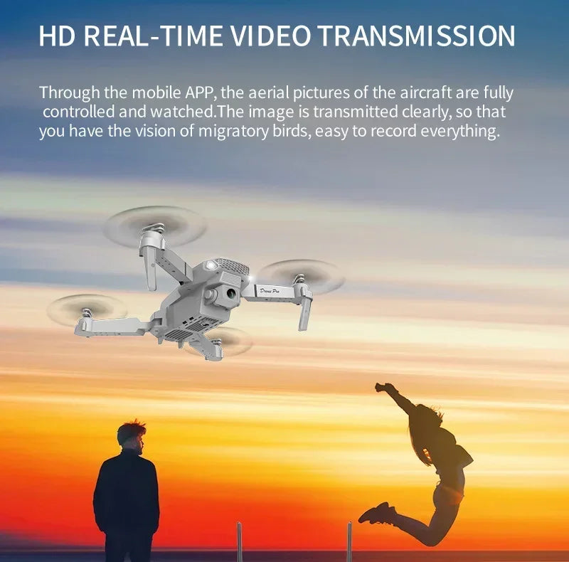 Foldable New E88 Pro RC Drone With 4K Professional 1080P Wide Angle Dual HD Camera WIFI FPV Quadcopter Height Hold