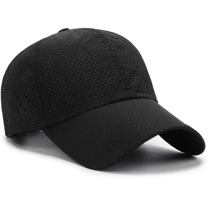 Hat Men Spring Summer Solid Color Mesh Cap Baseball Cap Women Autumn Korean Edition Sunscreen Hat Mesh Breathable Peaked Cap New