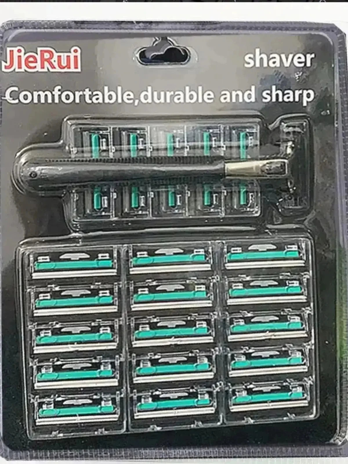 Premium Double Edge Razor Set – Heavy-Duty Men's Shaving Kit with 1 Reusable Razor & 20 High-Quality Replacement Blades