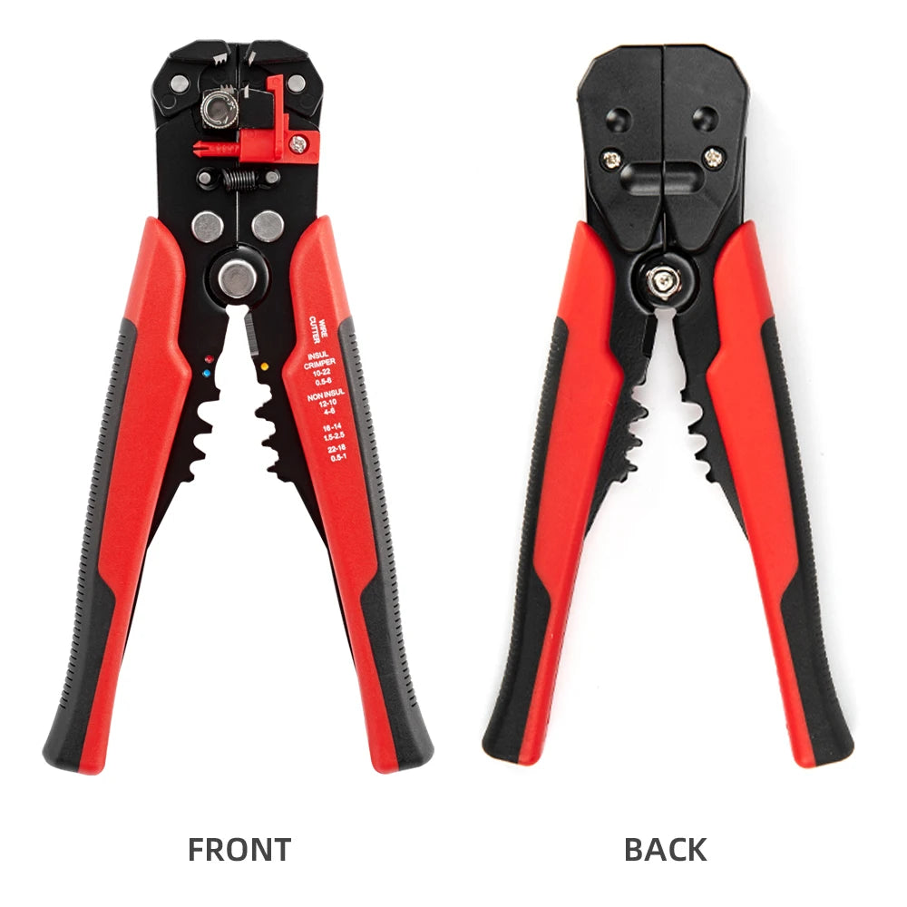 Crimper Cable Cutter Adjustable Automatic Wire Stripper Multifunctional Stripping Crimping Pliers Terminal Hand Tool - Shoppiline