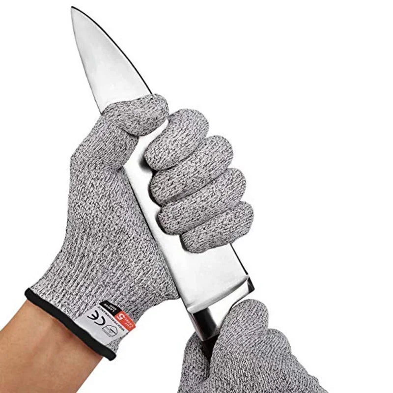 Hot Level 5 Protection Safety Anti Cut Gloves High-strength Kitchen Cut Resistant Gloves For Fish Meat Cutting Safety Amagi