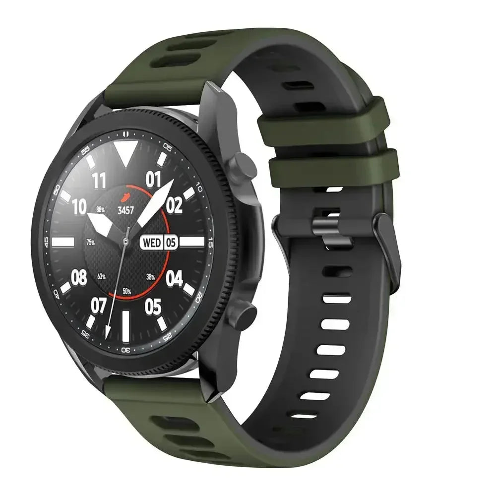 20mm 22mm Strap For Samsung galaxy watch 7 6 5 4 5 pro 44mm/40mm Silicone bracelet Huawei Watch gt 2/3/4/2e Amazfit bip strap