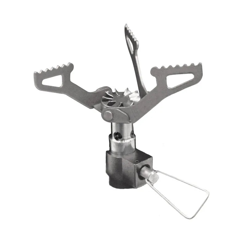 Mini réchaud à gaz de camping en titane BRS-3000T, 25g, un seul bloc, réchaud de poche pour la randonnée en extérieur, réchaud pliant portable