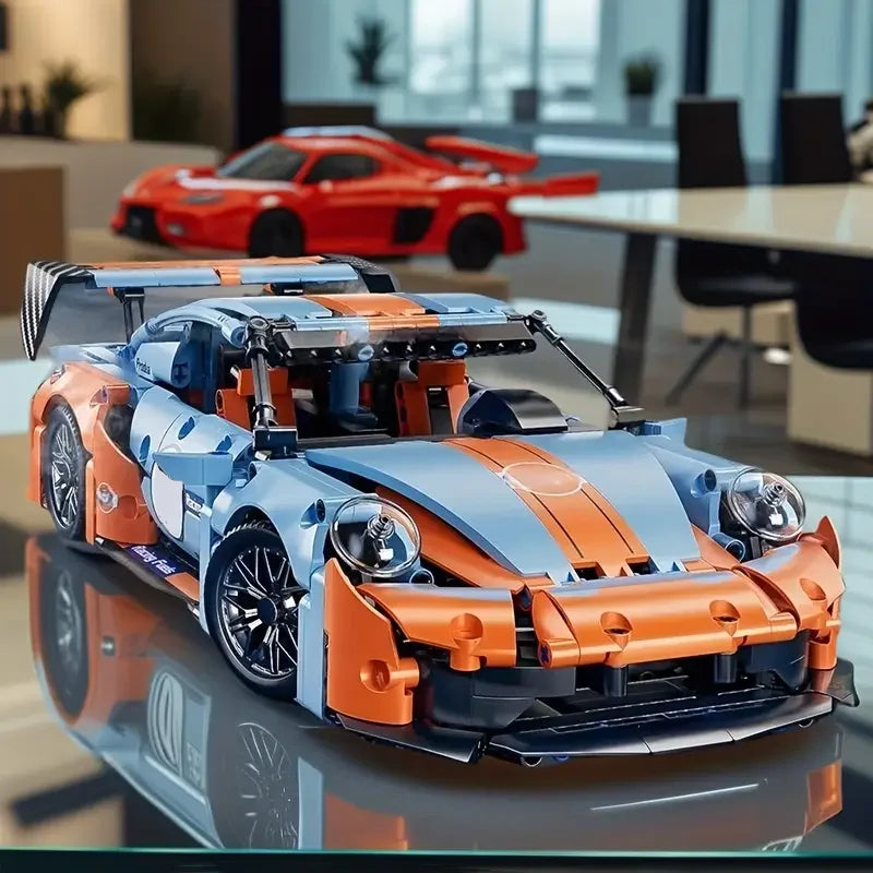 City technological 911 Compete Speed Race Car RC Building Block Famous Supercar Drift Racing Brick Boy Festival Toys Gifts