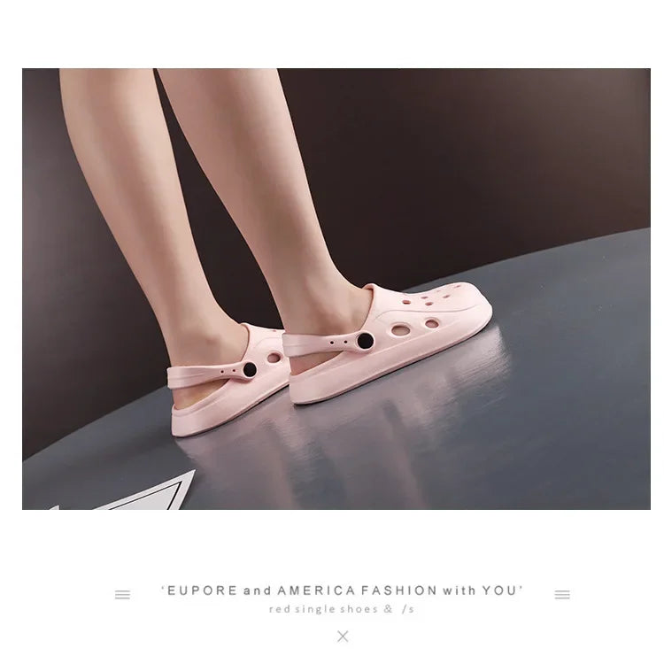 Mens Summer Beach Sandals Unisex Casual Garden Clogs Outdoor Wide Toe Cross Sandals for Ladies Non Slip House Shower Slippers