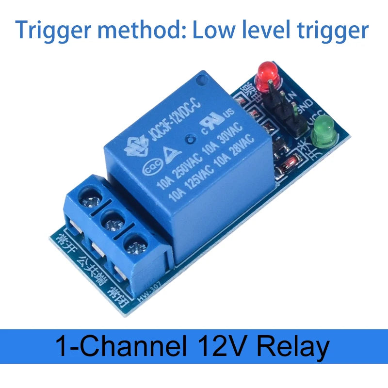 Module de relais 1, 2, 4, 6, 8 canaux DC 5V 12V 24V avec optocoupleur / déclencheur de niveau haut et bas pour Arduino Raspberry