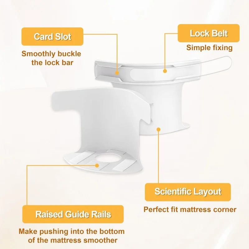 8/4Pcs Bed Corner Sheet Grippers Straps Heavy Duty Bedsheet Corner Tightener Clips Durable and Reliable Bed Sheet Grippers