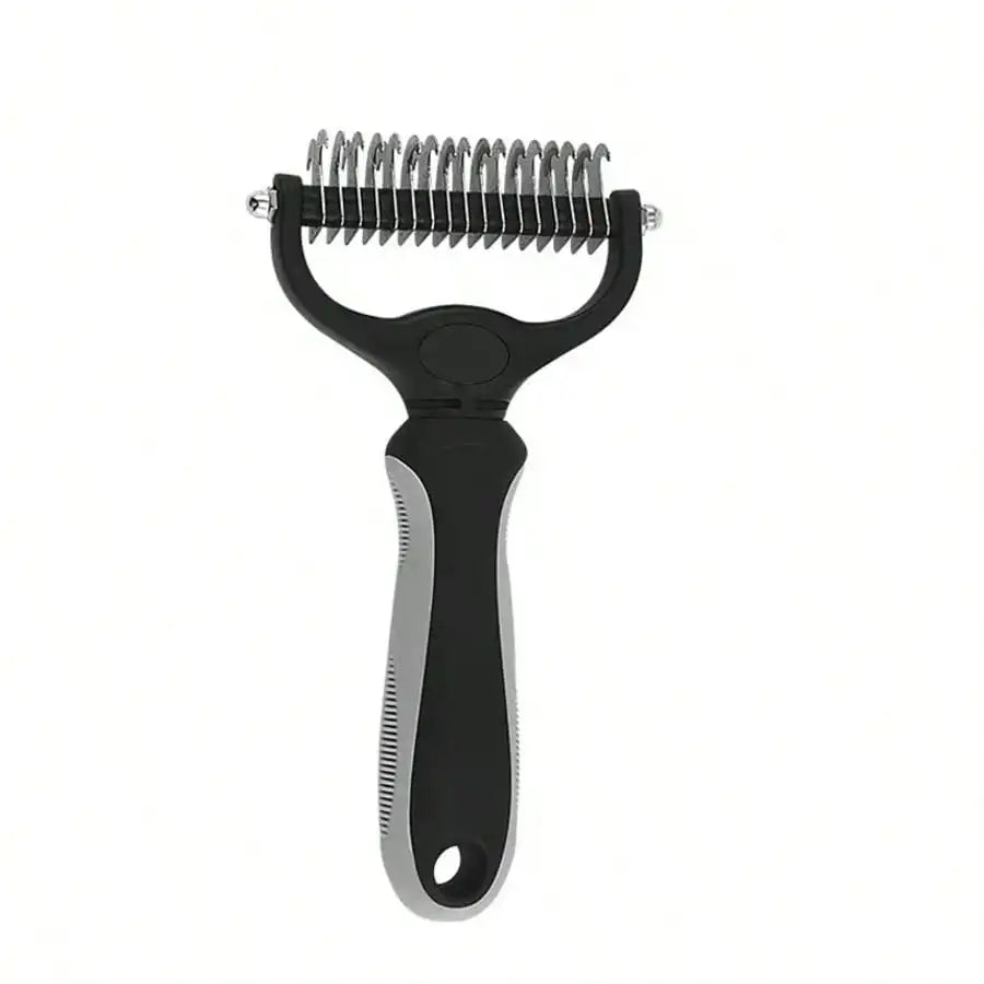 Pet Detangling Comb Thinning Brush Double-Sided Detangling Comb Cleaning Grooming Cat Comb Dog Detangling Comb Pet Supplies Dog Cat Detangling Knife Stainless Steel Comb Hair Removal Comb Detangling Comb Cleaning Pet Supplies