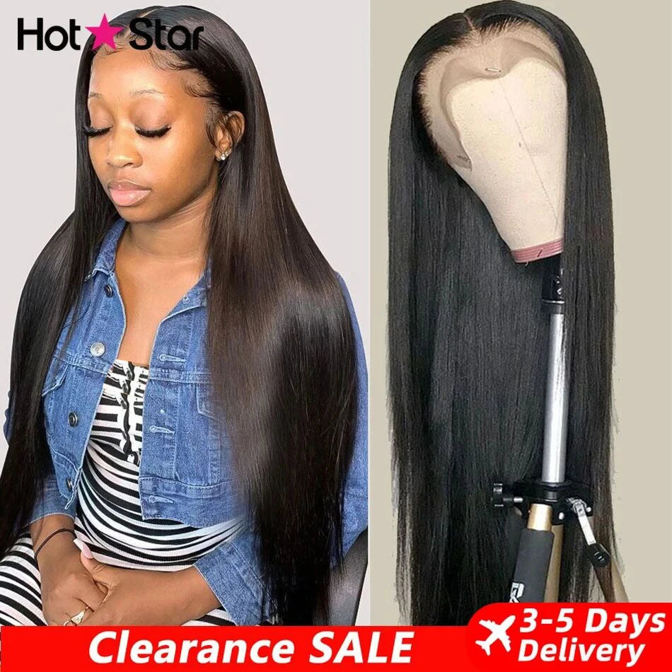 HD Lace Front Echthaarperücken Glatt 13x4 13x6 Transparente Lace Frontal Echthaarperücken Vorgezupft HD Lace Perücken für Frauen