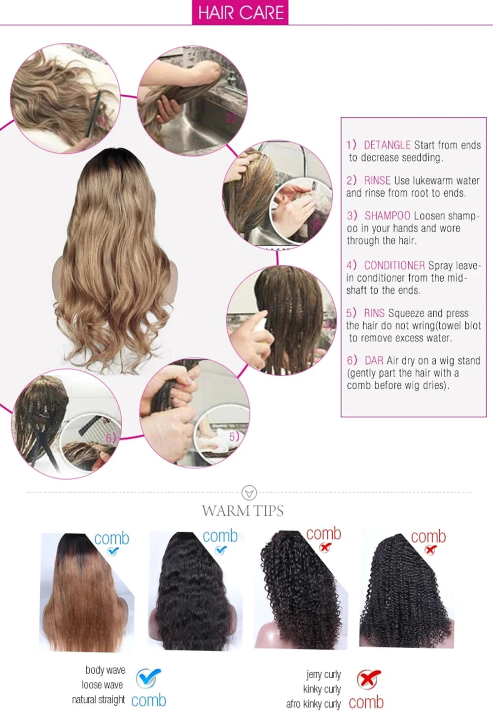 Platinum Blonde Wave Wig Synthetic Lace Front Wigs For Women Long Natural Wave Lace Hair White Black Pink Wig Loose Curl Cosplay