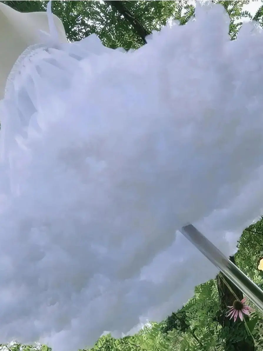Damen Blumenstil Lolita Reifröcke Krinoline Innerer Reifrock Cosplay Tüll Puffy Cancan Rock Unter Hochzeitskleidern