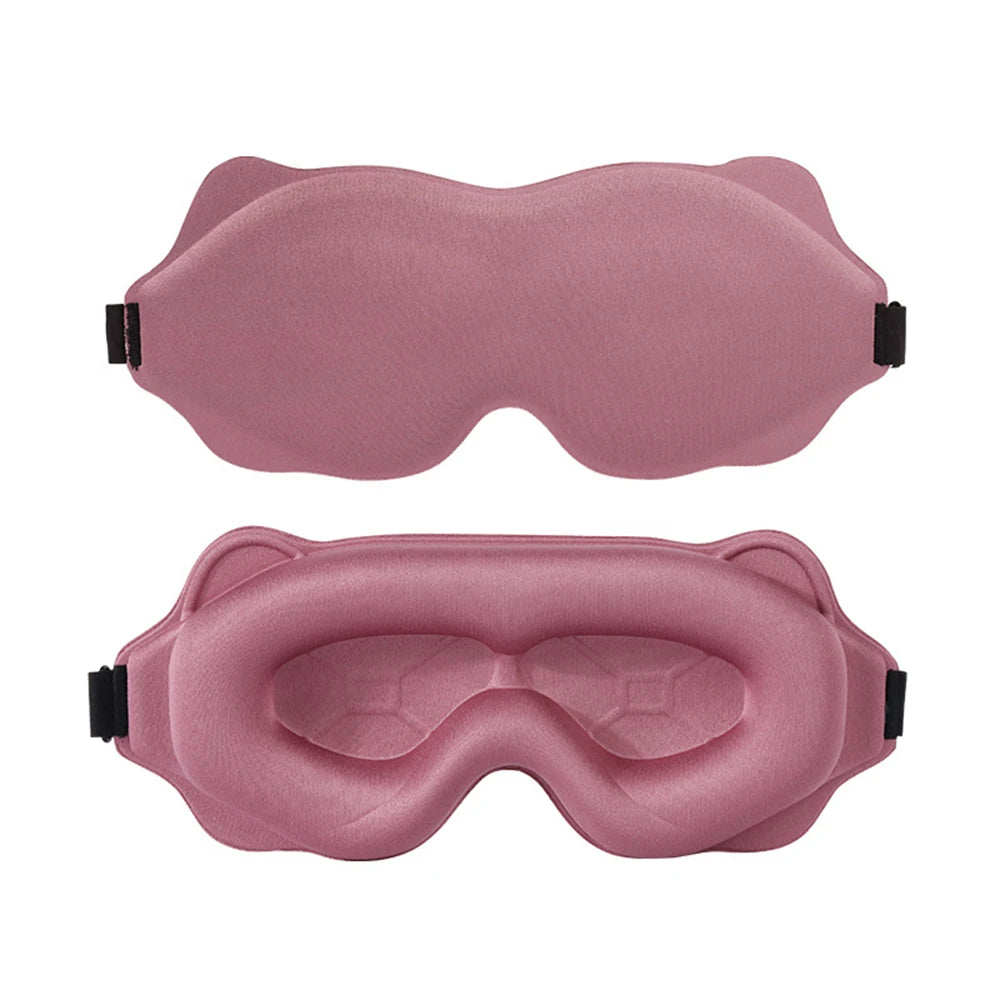 3D Soft Padded Sleeping Mask, Block Out Light Eye Shade for Deep Sleep, Comfort Blindfold Relaxation Aid Eyepatch