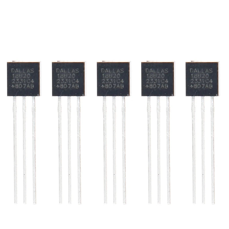 1/5/10/20pcs Temperature Sensor Electronic Chip DS18B20 TO-92 18B20 chips IC DIY Electronic Digital Thermometer -55°C to 125°C - Shoppiline