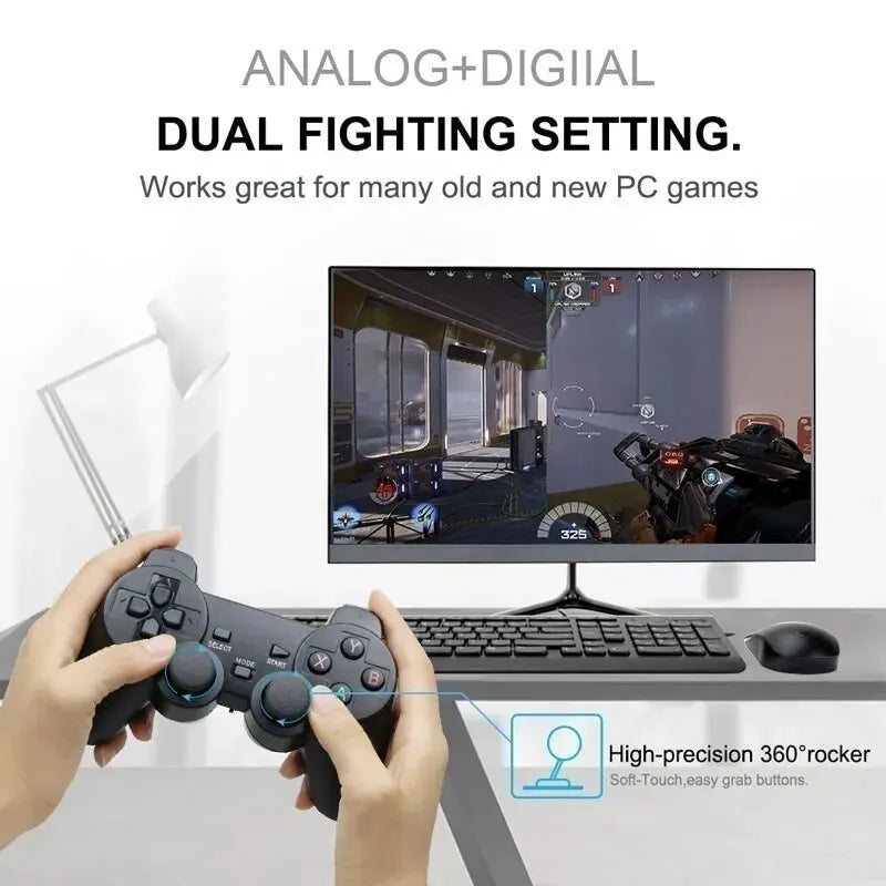 1/2 Stück 2,4 GHz kabelloser Gamecontroller – USB-Joystick für PC, Android TV und PC BOX, GAME BOX Steuerung