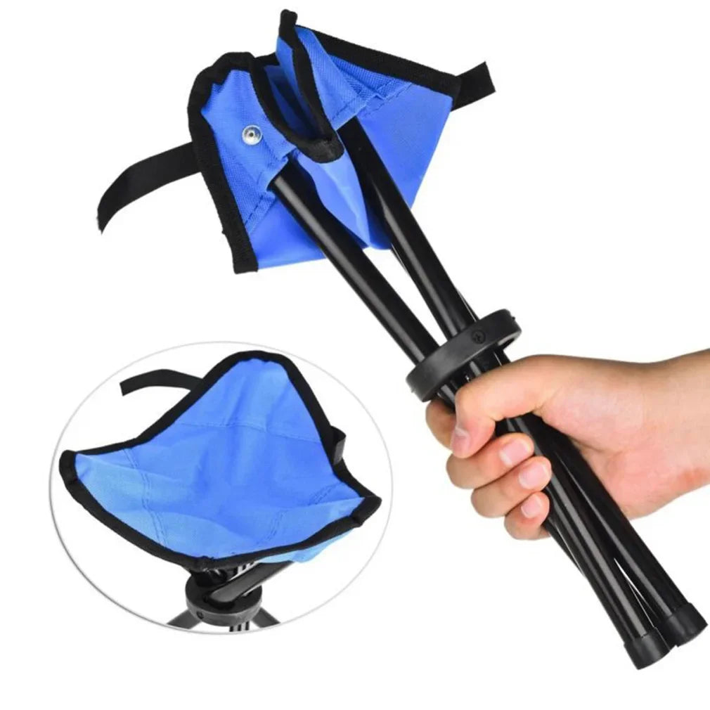 Portable Outdoor Folding Three-Legged Stool for Camping & Fishing