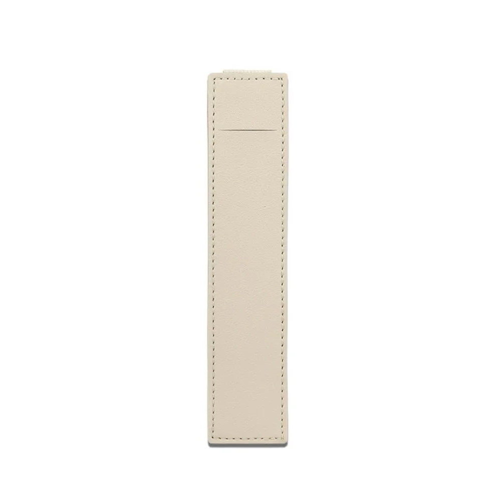Pu Leather Pen Bag Elastic Buckle Book Notebook Fashion School Pen Case for Office Meeting Easy Carry Office Student Stationery