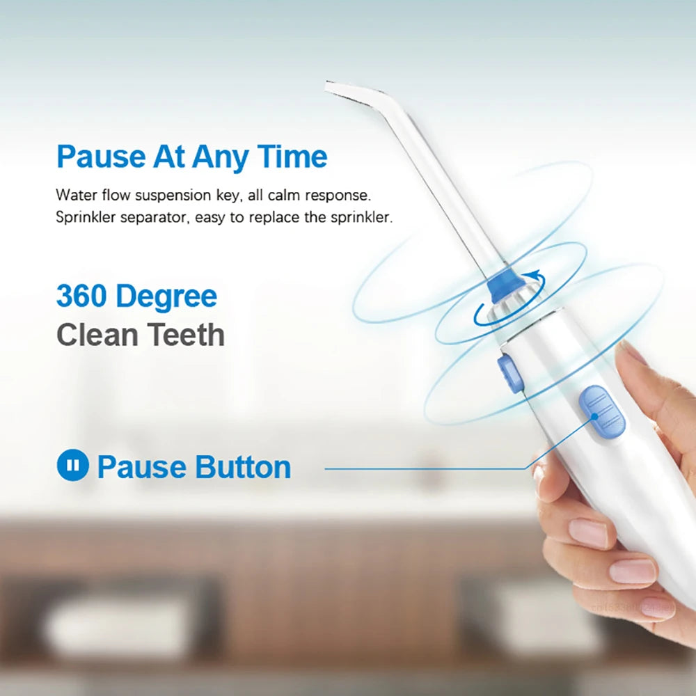 Oral Irrigator Dental Water Flosser for Teeth High Pressure Electric Dental Irrigator Water Flosser Mouth Washing Machine 800ML - Shoppiline