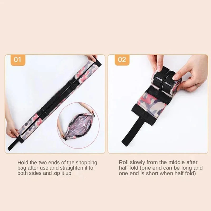 Foldable Eco-friendly Waterproof Storage Bag for Travel Shopping Portable Handbag Extra Large Capacity Travel Essentials