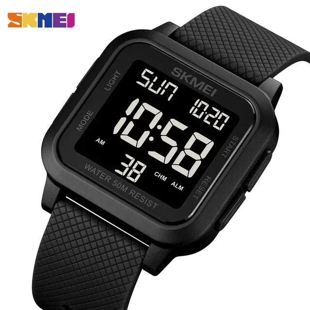 SKMEI 1894 Sport Electronic Watch for Men Shockproof Waterproof Countdown Mens Wristwatch Military Alarm Clock 1960 Reloj Hombre
