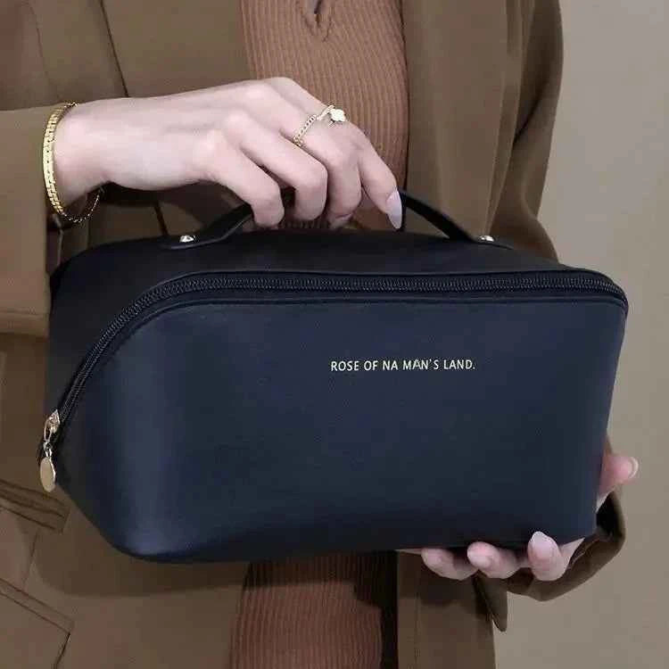 Women  Luxury Large Capacity Cosmetic  Bag Lady Box Travel Makeup Zipper Toiletries Organizer