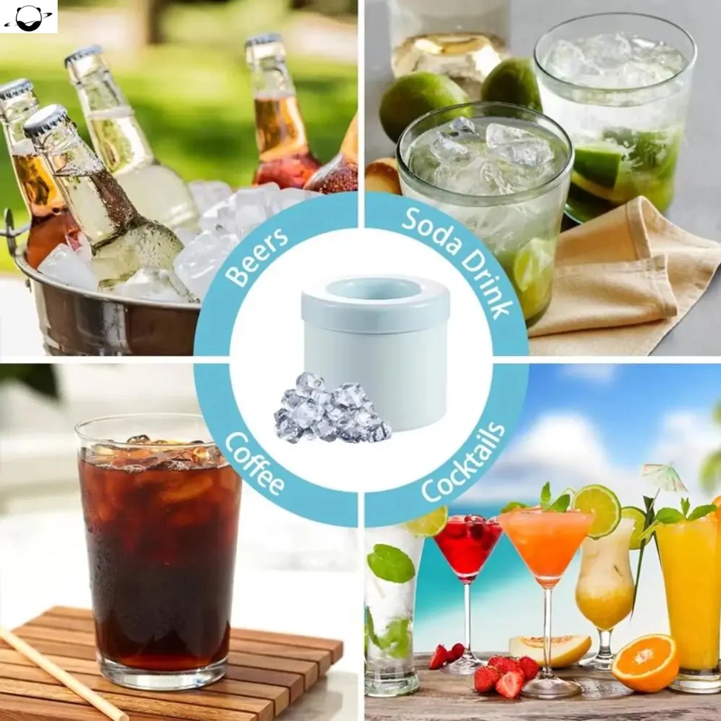 Food-Grade Silicone Ice Tray Small Mini Ice Cube Mold Withstands Low Temperatures, Easy to Remove Doesn't Break, Easy to Clean