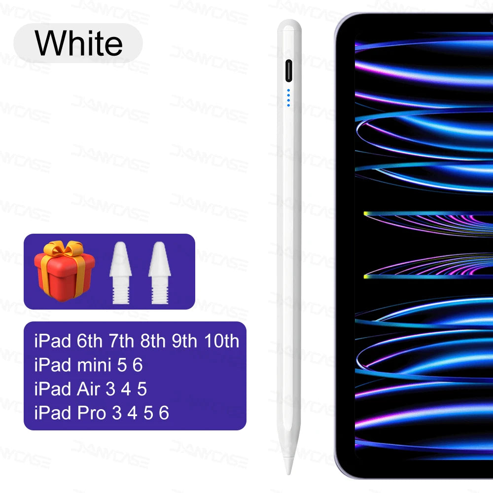 For iPad Pencil 2025 M3 Stylus Pen for Air 6 M2 Pro M4 M5 with Palm Rejection for iPad Pro 11 12.9 13 7/8/9/10/11th Mini5 6 7