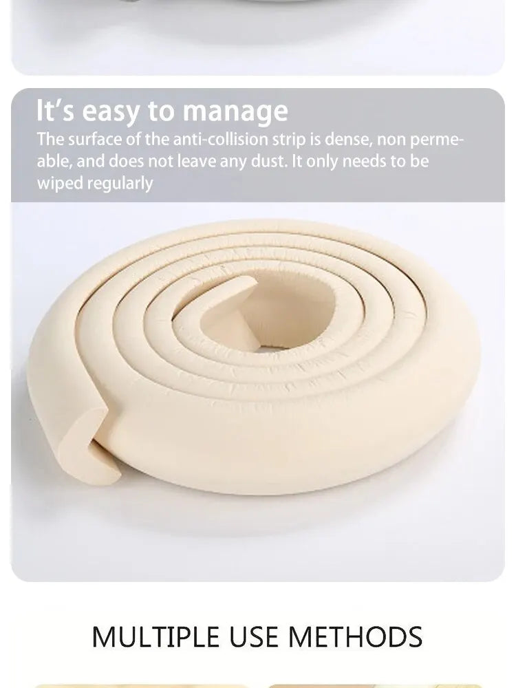 2M Child Bumper Strips Baby Safety Bumper Strips Table Safety Edge Coffee Table Corner Protection Strips