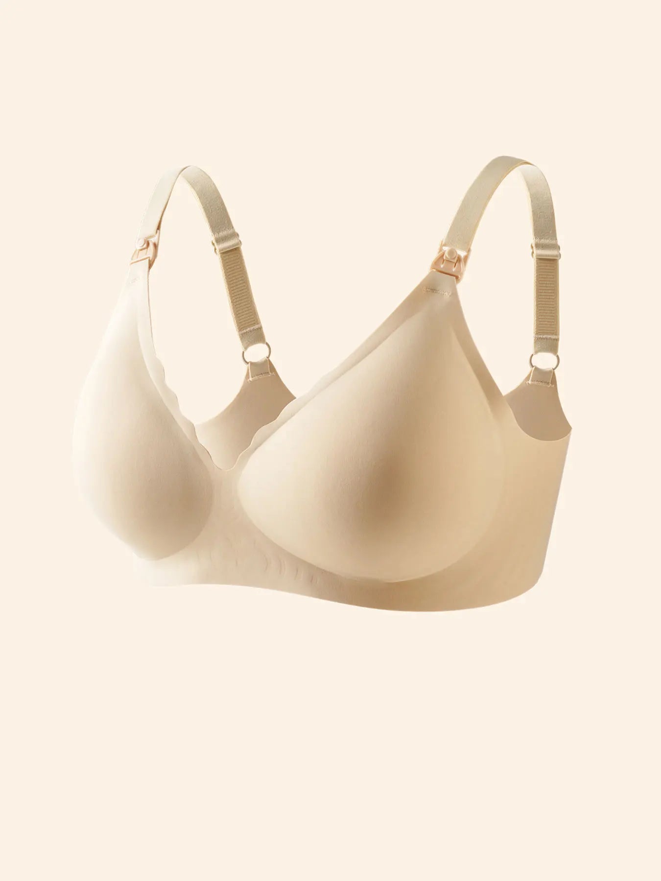 Front Open Nursing Bra Maternity Jelly Gel Laser Cutting Seamless Underwear Ultra Thin Breastfeeding Bra For Pregnant Women