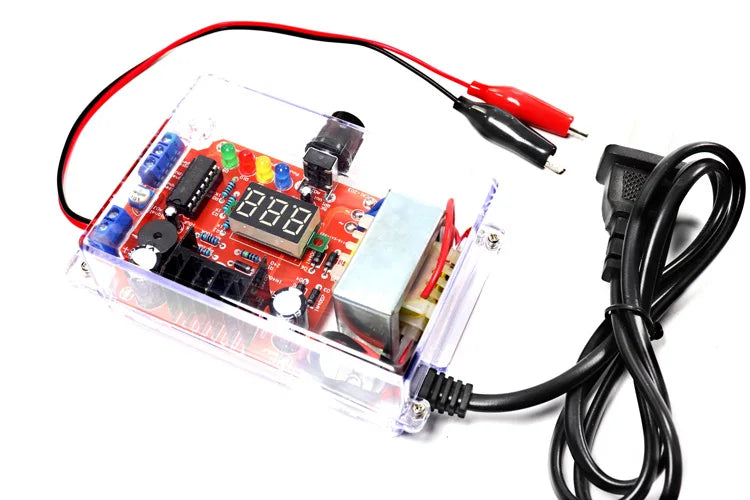 Electronic DIY LM317 Adjustable Voltage Regulated Kit DC Step-down Power Supply Making Parts With Case Soldering Assembly 220V - Shoppiline