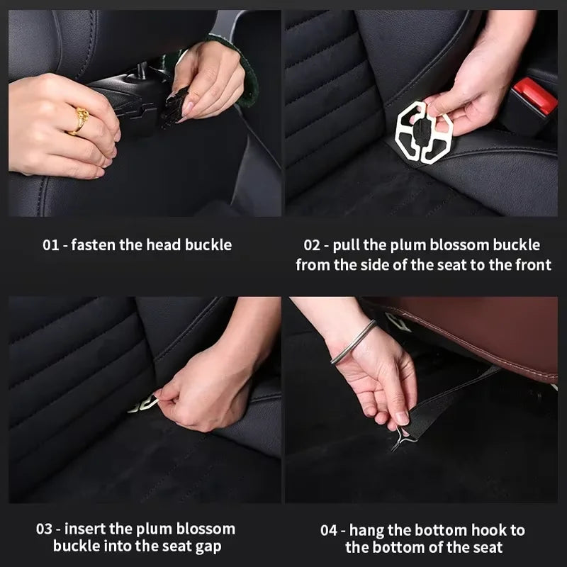 Car Back Seat Organizer Storage Bag with Foldable Table Tray Tablet Holder Tissue Box