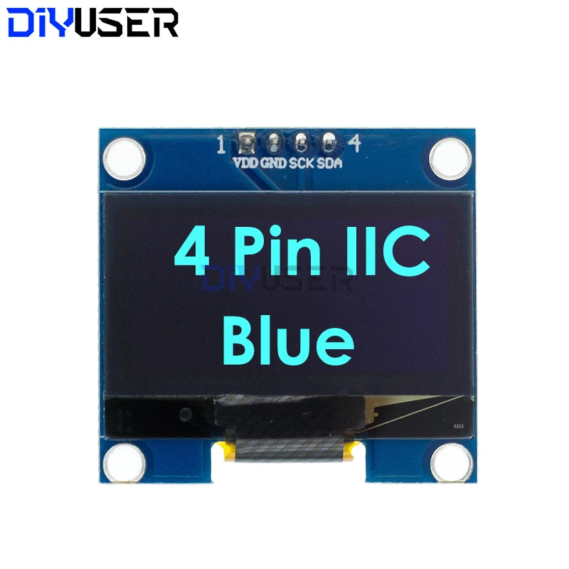 DIYUSER 1.3" IIC OLED Display Module White Blue Color Drive Chip SH1106 128X64 1.3 Inch LCD IIC I2C Communicate For Arduino