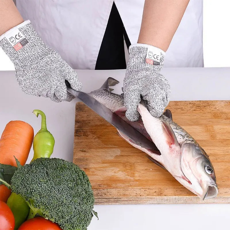 HPPE Level 5 Schnittschutzhandschuhe Hochfeste Industrie Küche Garten Anti-Kratz Anti-Schnitt Glas Schneiden Mehrzweck