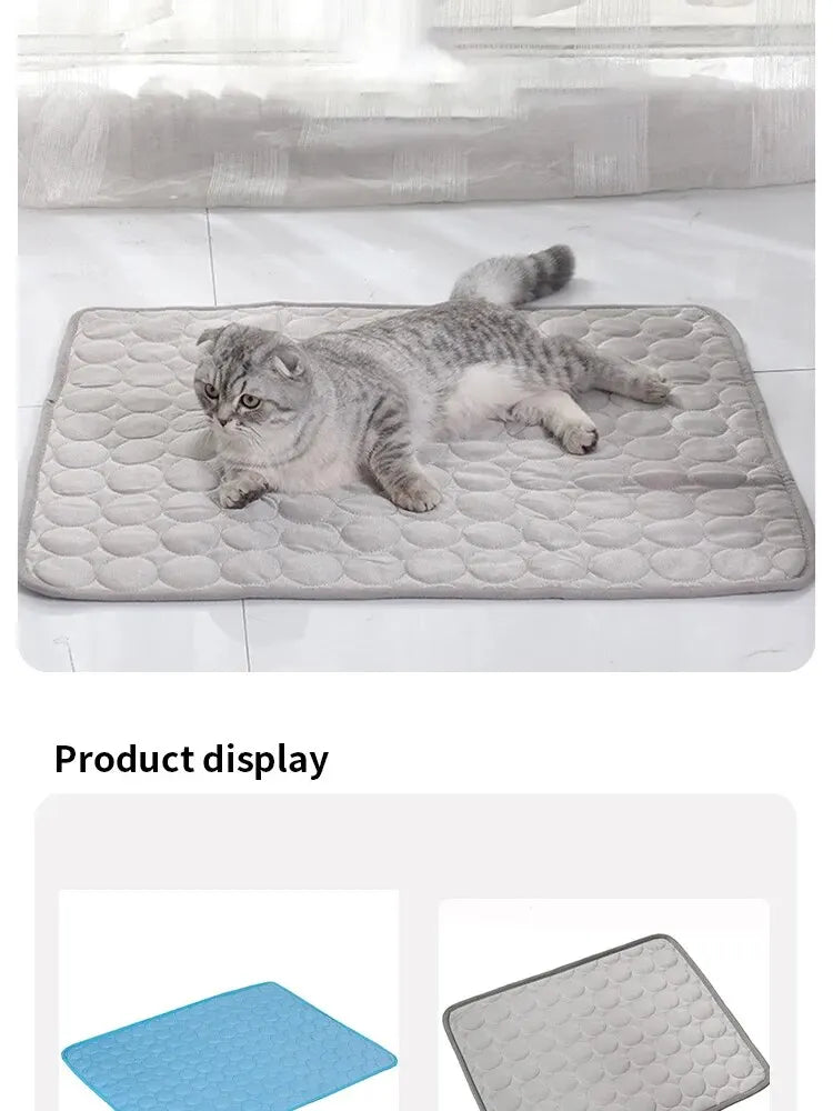 Cat Ice Mats Summer Cat Dog Sofa Nest Bed Cooling Sleeping Pad for Small Dogs Pets Durable Sofa Cooling Pad Blanket