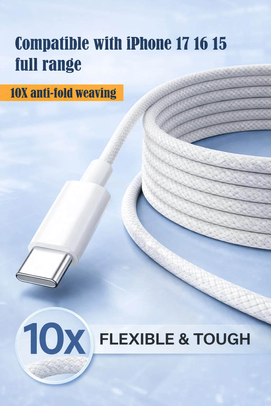 USB C to USB C Cable 60W Fast Charging, PD 60W, 480Mbps Data Transfer, for Laptops, Tablets, Type C Devices, MacBook, Phones