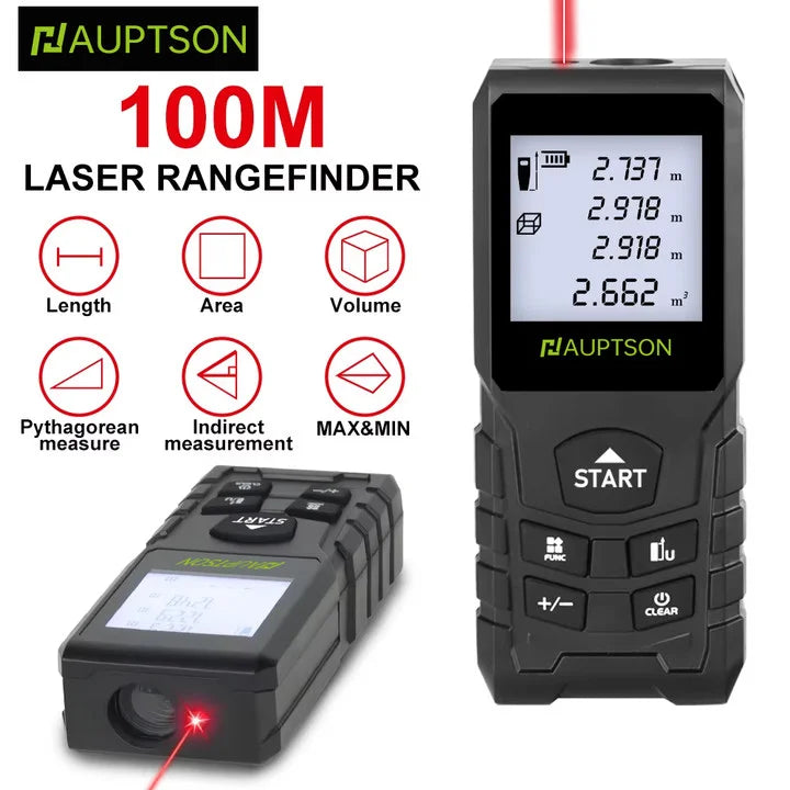 HAUPTSON 70/100M Laser Rangefinder Distance Meter Rangefinder Laser Tape Range Finder Building - Shoppiline