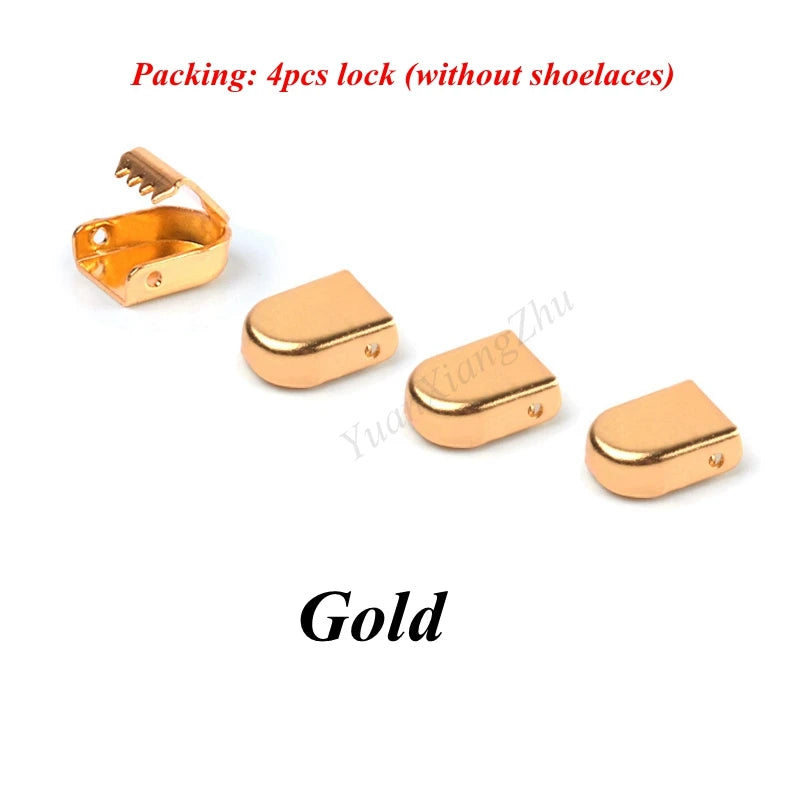 1 Paar Schnürsenkel ohne Binden, Metallschnallen, elastisch für Sneaker, Einheitsgröße für Erwachsene und Kinder, Schnell-Schnürsenkel, Lazy Sport Gummischnürsenkel
