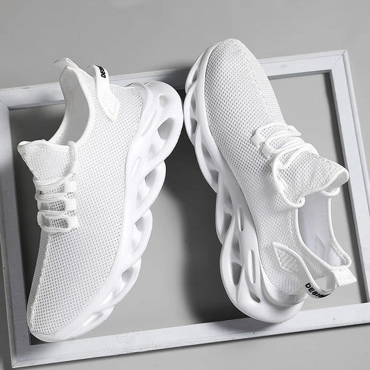 Men Casual Sport Shoes Breathable Lightweight Sneakers Outdoor Mesh Black Running Shoes Athletic Jogging Tenis Walking Shoes - Shoppiline