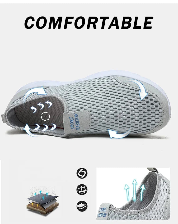 2026 New Shoes Men Loafers Light Walking Breathable Summer Comfortable Casual Shoes Men Sneakers Zapatillas Hombre Plus