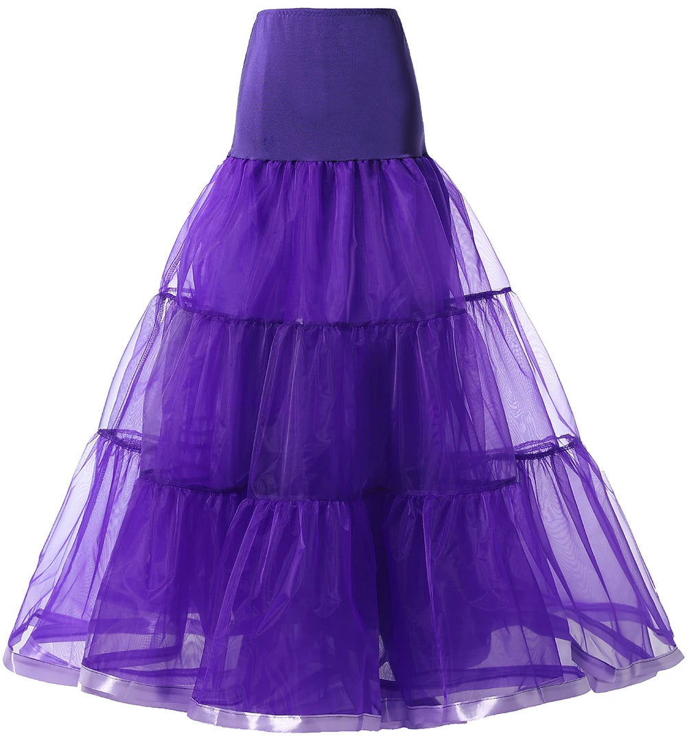 Women's 1 Meter Long Bridal Petticoat Big Wing Boneless Bride Wedding Dance Underskirt Dress Puff Skirt Petticoat Skirt