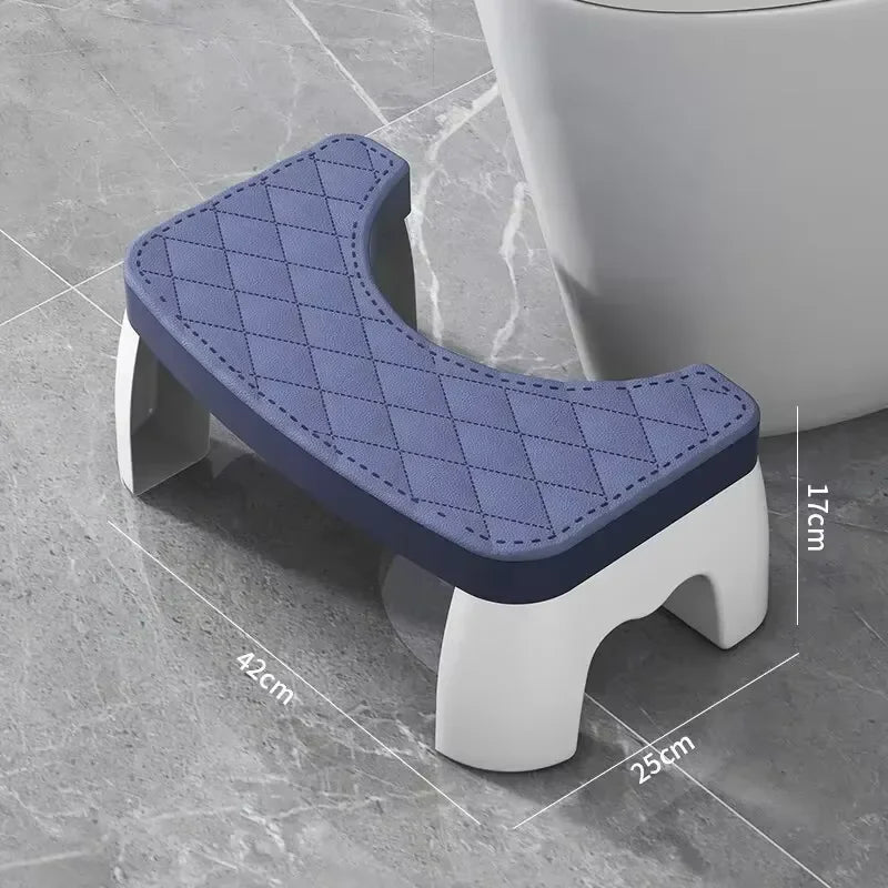 Ergonomic Squat Aid Potty Step Stool Single Waterproof Foot Rest for Toilet Suitable for Pregnant Ladies Children Adults Seniors