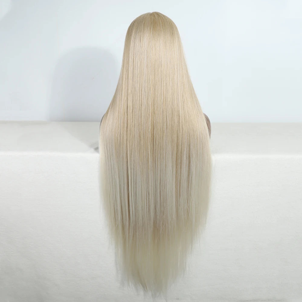 Synthetic Lace Front Wigs For Women 38 Inch Straight Wig Lace Wig  Blonde Brown Black Lace Wigs Cosplay Straight Lace Front Wig
