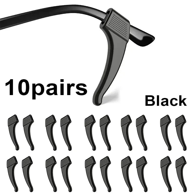 10/20/30/100pcs Anti-slip Silicone Ear Grip Glasses Eyeglasses Leg Ear Hook Stopper Bracket Fastener Accessories Temple Tip