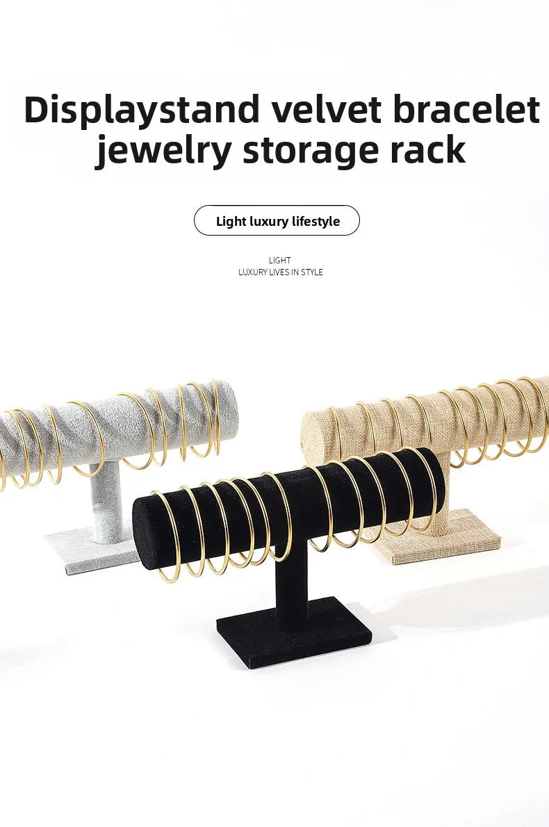 Jilai Flannel Single-layer Bracelet Rack Jewelry Watch Bracelet Rack Display Jewelry Display Rack
